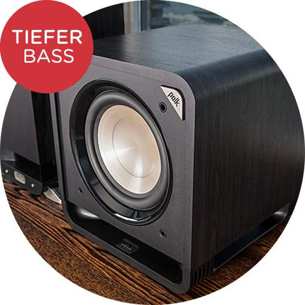 Polk Audio HTS 10 aktiivsubwoofer kodukino helisüsteemidele ja muusikale, 10" bassikast, 200 vatti, must