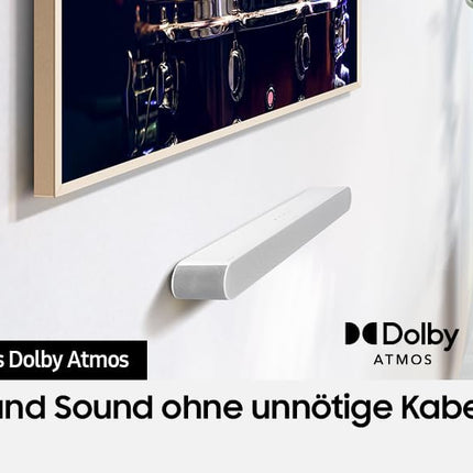 Samsung HW-S67GD 3.1-kanaliga kõik-ühes heliriba teleritele, Bluetooth-kõlar juhtmevaba Dolby Atmos / DTS Virtual:X, Q-Symphony ja Adaptive Sound Lite'iga [2024]