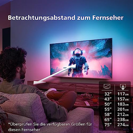 Philips Ambilight TV | 43PUS8808/12 | 108 cm (43 tolli) 4K UHD LED-teler | 120 Hz | HDR | Dolby Vision | Google TV | VRR | WiFi | Bluetooth | DTS:X | Hääljuhtimine