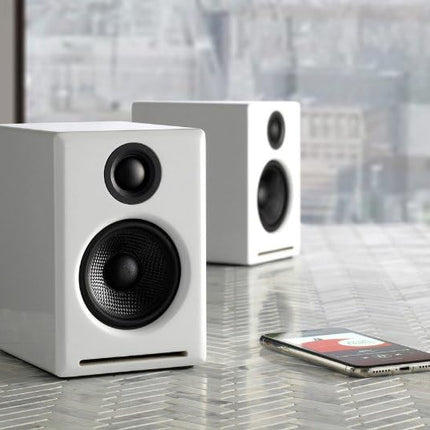 Audioengine A2 Plus Wireless Bluetooth Desktop Speakers – 60W Computer Speakers for Music and Gaming