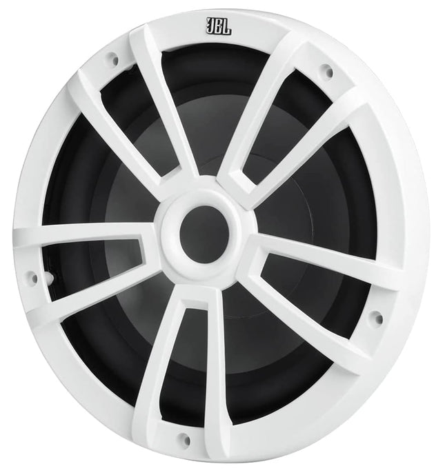 JBL Stage Marine Subwoofer Waterproof 10" (250mm) - 600 Watt Marine-Grade Boat Speaker Bass Box - UV and Saltwater Resistant Outdoor Boat Subwoofer - Color: White