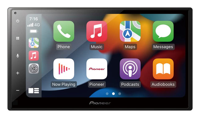 Pioneer SPH-DA360DAB-F, 2-DIN meediavastuvõtja, mahtuvuslik 6,8-tolline puutepaneel, WiFi, Apple CarPlay, Android Auto ja DAB+ tugi, kaasas ekraanikaitse.