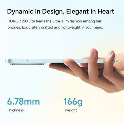 Nutitelefon Honor 200 Lite 6.7 5G topelt nano SIM 256 Go Vert