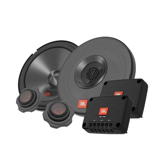 JBL Club 602CTP kahesuunaline auto helisüsteem - 210-vatine komponentkõlarite komplekt 165 mm sisseehitatud autokõlaritega, kõrgsagedusvaljuhääldi ja filtriga, must, 16 cm