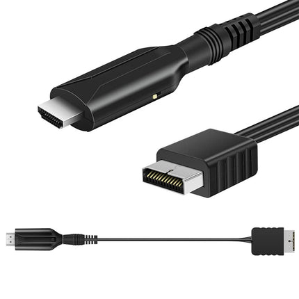 Jerilla PS2-HDMI muundur, PS1/PS2-HDMI kaabel, video- ja heliadapter, HD-ühendus 720P/1080P PS1/PS2 konsoolile, telerile, monitorile, projektorile