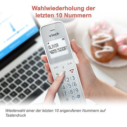VTech XS1051 DECT telefon Juhtmeta 2 telefonitoruga, Juhtmeta telefon automaatvastajaga, helistaja blokeerimise, käed-vabad funktsiooni, helitugevuse võimendi, käed-vabad süsteemiga