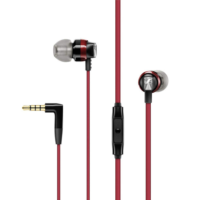 Sennheiser CX 300S kõrvasisesed kõrvaklapid ühe nupuga puldiga, punased