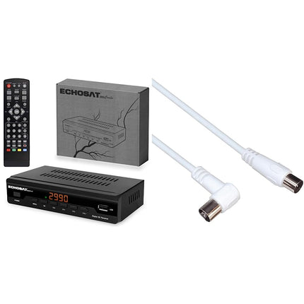 Kaabelvastuvõtja digitaalse kaabeltelevisiooni kaabelvastuvõtja 2990 Combo DVB-C HDTV, DVB-C / C2 ja PremiumCord TV koaksiaalantennikaabel 2m, 75 oomi
