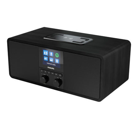 Philips R8805/10 internetiraadio DAB+ ja FM-iga | Spotify Connect ja Bluetoothi ​​voogedastus | Juhtmevaba Qi laadimisalus ja USB-port | Äratuskell ja unetaimer