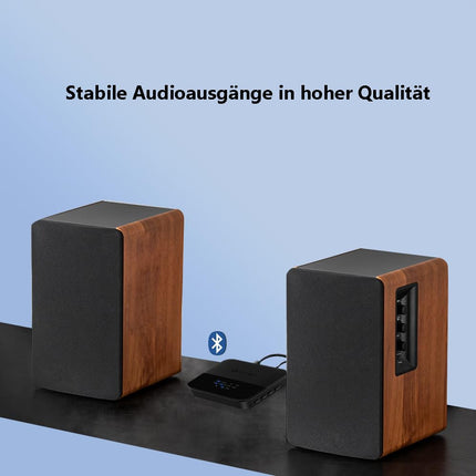 SONRU Bluetooth-saatja-vastuvõtja telerile, Bluetooth-heliadapter, AptX HD madala latentsusega Bluetooth-saatja kahele kõrvaklapile, kõlariga stereosüsteemile, pika leviala, TOSLINK/RCA/AUX/optiline