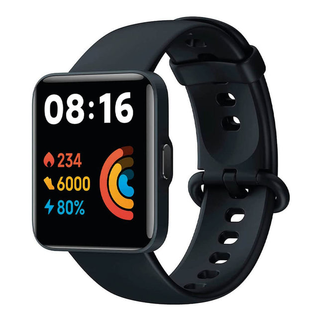 Redmi Smart Watch 2 Lite Black by Xiaomi – 1.55-inch Touchscreen, 5 ATM Water Resistant, 10-Day Battery, GPS, 100+ Sports Mode, Steps, Heart Rate Monitor, Fitness Activity Tracker [Official UK]