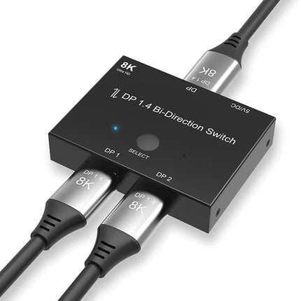 Chenyang 8K DisplayPort lüliti jaotur kahesuunaline DP lüliti 4K 1080p DP adapter
