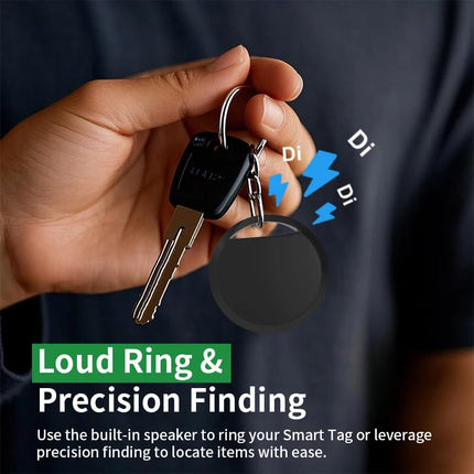 4PCS Air Tag Key Finder, Air Tag Tracker KeyFinder Smart Bluetooth Tag, Waterproof Item Finder Mini Tracker Compatible with Apple Where Is It? APP (iOS only) for Suitcases, Bags, Luggage, Passports