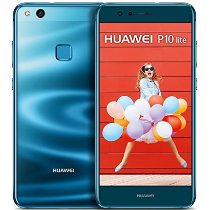 HUAWEI 51091LVM P10 lite kahe SIM-kaardiga nutitelefon (13,2 cm (5,2 tolli) puutetundlik ekraan, 32 GB sisemälu, Android 7.0) sinine