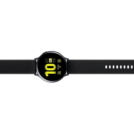 Samsung SM-R820 Galaxy Watch Active2, aluminum fitness tracker, large display, long-lasting battery, water-resistant, 44 mm, Bluetooth, Aqua Black