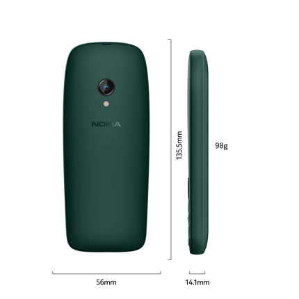 Nokia 6310 kahe SIM-kaardiga, roheline