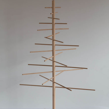 xmas3 S-75 cm puidust jõulupuu, naturaalne, 48 x 48 x 75 cm