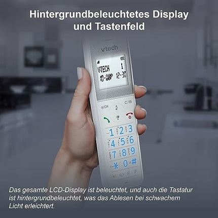 VTech XS1051 DECT telefon Juhtmeta 2 telefonitoruga, Juhtmeta telefon automaatvastajaga, helistaja blokeerimise, käed-vabad funktsiooni, helitugevuse võimendi, käed-vabad süsteemiga