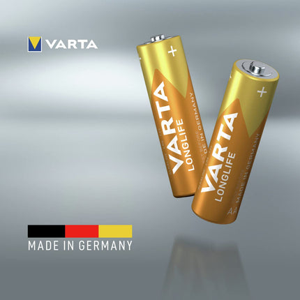 VARTA AA patareid, 40 tk, pika elueaga, leeliselised, 1,5 V, kaugjuhtimispultide, raadiote, kellade jaoks, valmistatud Saksamaal