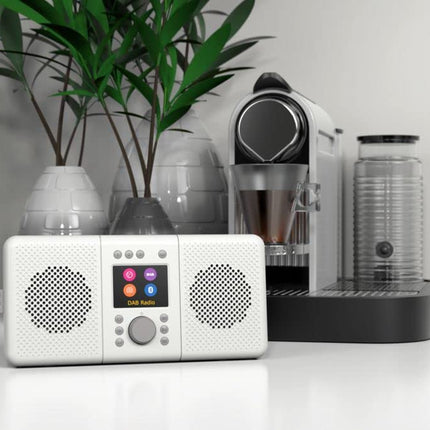 Pure Elan Connect+ kõik-ühes stereo internetiraadio DAB+ ja Bluetooth 5.0-ga (DAB/DAB+ ja FM-raadio, internetiraadio, TFT-ekraan, 20 jaama eelseadistust, muusika voogedastus, taskuhäälingud) kivihall