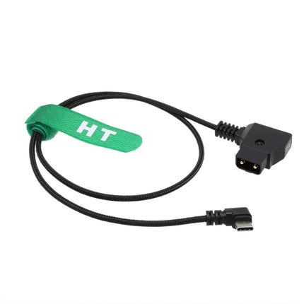HangTon D-Tap USB Type-C toitekaabel Tilta Nucleus Nano II DJI Focus Pro Motor SDR Gear V-Mount aku jaoks, täisnurk 90 kraadi USB-C