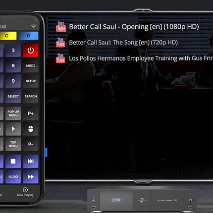 Dune HD Ultra Vision 4K | Dolby Vision | HDR 10+ | UltraHD | Tipptasemel täismõõdus meediapleier ja Androidi nutiteleri karp | RTD1619DR | ES9038PRO DAC, 2x kõvaketta riiul, WiFi, BT, MKV, H.265, 4Kp60