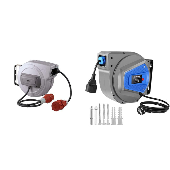 as - Schwabe automaatne kaablirull 15 m H07RN-F 5G2.5 &amp; Himimi automaatne kaablirull 15m + 1m 1500W ~ 3000W kaablirull automaatne elektriline voolikurull