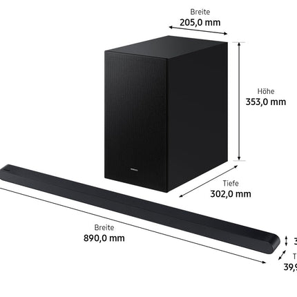 Samsung HW-S710GD 3.1-kanaliga üliõhuke heliriba teleritele, üliõhukese disainiga Bluetooth-kõlar, juhtmevaba Dolby Atmos / DTS:X, Q-Symphony [2024]