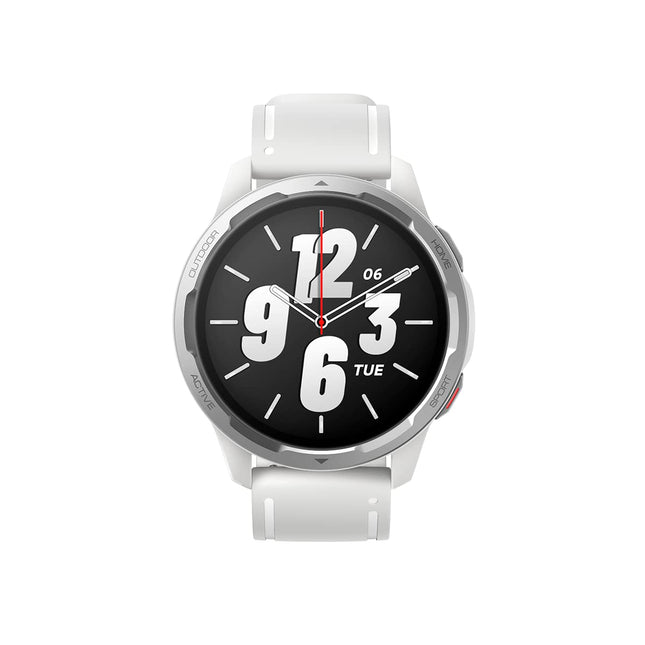 Xiaomi Watch S1 Active nutikell (1.43" AMOLED HD; 117 treeningrežiimi; SpO2, pulsi ja une jälgimine; Bluetooth; NFC; GPS, 5 sularahaautomaati, kuni 12 päeva aku tööiga, Alexa) valge, XM100023-99