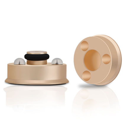 YuanYong 4 tk 39x24mm kõlari isolatsioonijalad HiFi kõlari naelad padjad isolatsioonijalad subwooferi naelad helivõimendi jalad tipptasemel kõlaritele CD/DVD-mängija läbimõõt (kuldne)