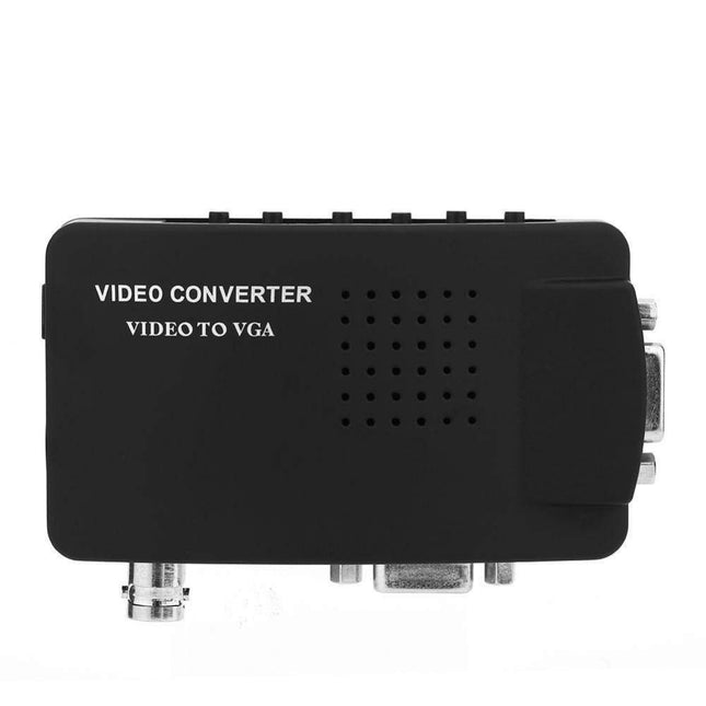 Zerone 1080p videomuundur, BNC/S-Video/VGA - VGA muundurkarp DVD/PDP/musta värvi