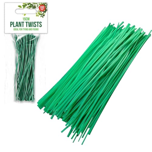 Plant ties, robust garden cable ties, self-locking, flexible binding bands for tying climbing plants, herbs, shrubs, adjustable fastening, green spiral ties for tree, flowers,
