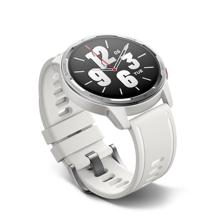 Xiaomi Watch S1 Active Smartwatch (1.43" AMOLED HD; 117 training modes; SpO2, heart rate &amp; sleep monitoring; Bluetooth; NFC; GPS, 5 ATM, up to 12 days battery life, Alexa) White, XM100023-99