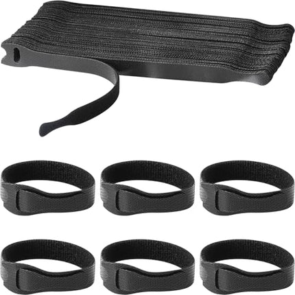 SAISN 60 tk korduvkasutatavaid takerduvaid kaablisidemeid, reguleeritava kinnitusega nailonist kaablisidemed arvutikaablite haldamiseks, kodukontori korraldaja nöörid (200 x 12 mm)