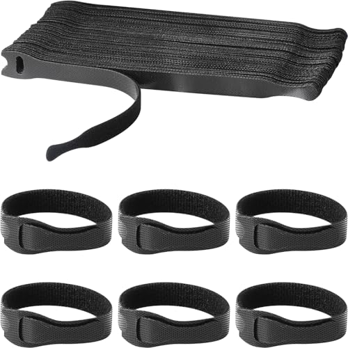 SAISN 60 tk korduvkasutatavaid takerduvaid kaablisidemeid, reguleeritava kinnitusega nailonist kaablisidemed arvutikaablite haldamiseks, kodukontori korraldaja nöörid (200 x 12 mm)