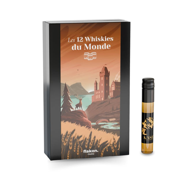Wine tasting set, 12 wines (100 ml each), including tasting book (12 Wiskies World calendar)