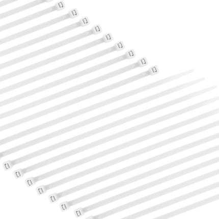 1000 tükki 200 mm x 4,8 mm nailonist kaablisidemeid. Iselukustuvad plastkaablisidemed. UV-kindel ja tõmbetugevusega 50 naela (22,7 kg), sobib nii sise- kui ka välistingimustes kasutamiseks.