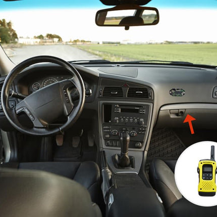 HYS autoraadio kinnitus, pihuarvuti raadio kinnitus, mis ühildub Motorola Baofeng Yaesu Midlandi ja kõigi raadiosaatjatega, millel on tagaklamber (4 tk, roheline)