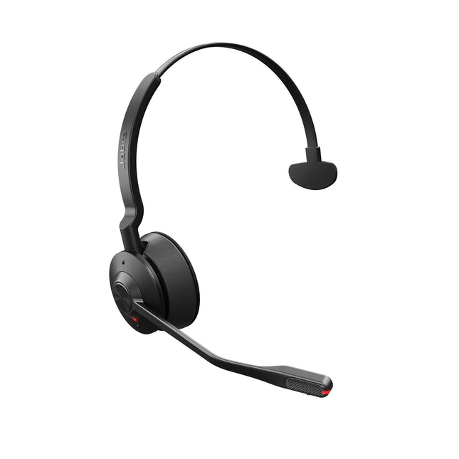 Jabra Engage 55 SE Mono peakomplekt UC, Link 400c DECT adapter, 1,2 m USB-C - USB-C kaabel, kandekott, garantii ja hoiatused (ohutusbrošüürid)