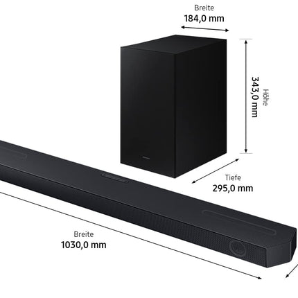 Samsung HW-Q610GC 3.1-kanaliga Q-heliriba, Dolby Atmos / DTS:X, Q-Symphony, adaptiivne heli [2023]