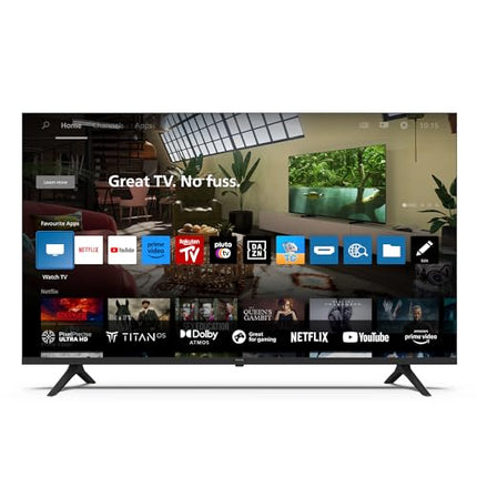 Philips 55PUS7009 4K LED nutiteler - 55-tolline ekraan pikslitäpse Ultra HD Titan OS platvormi ja Dolby Atmos heliga. Ühildub Alexa ja Google Assistantiga - must