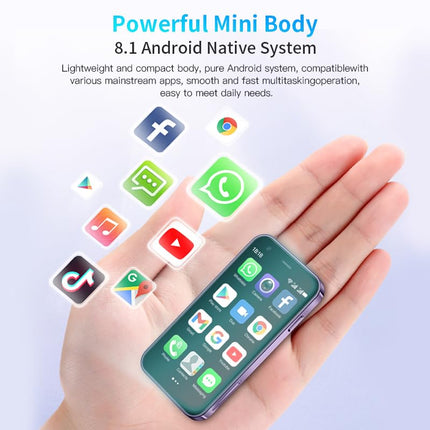 CatCalls Mini Smartphone Unlocked 4G Mobile Phone, 3.0 inch, 32GB Expandable up to 128GB, Dual SIM Dual Camera, Android 10.0, Support WiFi Bluetooth Backup Phone (XS15-Gold)
