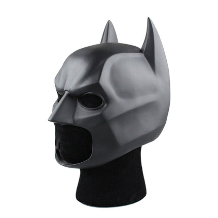 SINSEN Adult Bat Mask for Men Superhero Bruce Wayne Full Face Knight Cosplay Costume Prop for Halloween Party Dark (B)