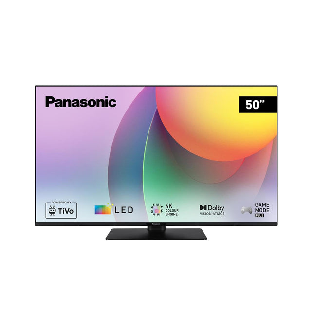 Panasonic TB-50W60AEZ, W60 seeria 50-tolline 4K Ultra HD LED-nutiteler, 2024, TiVo, 4K värvimootor, Dolby Vision ja Atmos, mängurežiim Plus erakordse visuaalse kogemuse saamiseks.