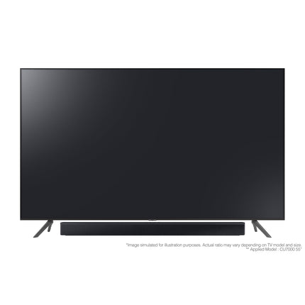 SAMSUNG Soundbar HW-C430/ZF C-Series, 3 speakers, subwoofer included, 2.1-channel audio, Adaptive Sound Lite, Black 2023