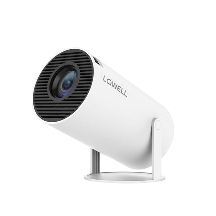 LQWELL HY300 Mini Projector, Native 720P, 4K 1080P Support, with Android 11, WiFi 6, Bluetooth 5.0, Supports Airplay &amp; Miracast, Portable Home and Outdoor Projector, for Android/iPhone (Used)