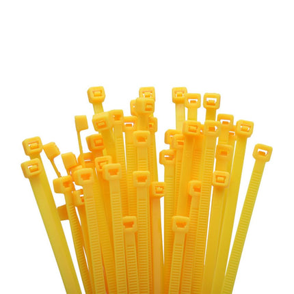 Pack of 500 cable ties, black, 150 x 4.6 mm, fastening straps, plastic cable organizer ties, self-locking cable ties, UV-resistant, heat-resistant cable fixation for garden workshops.