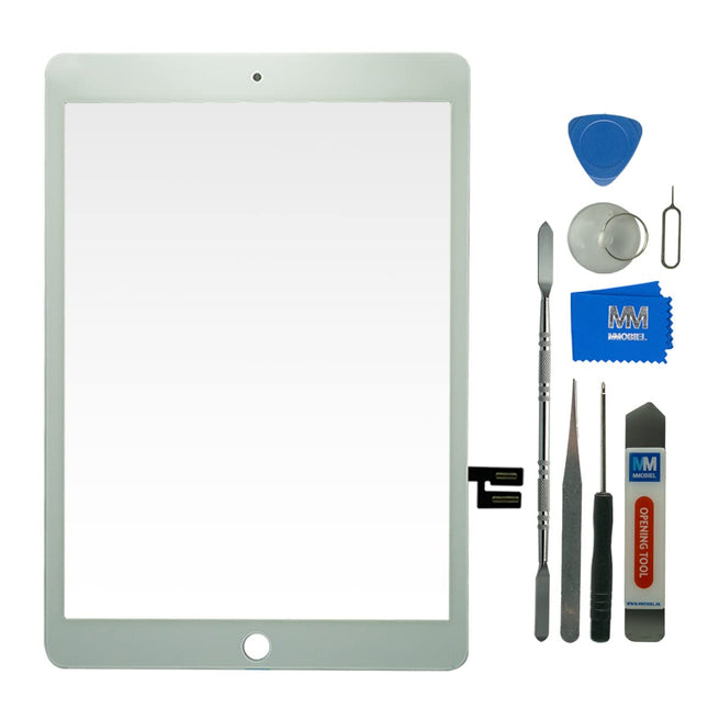 MMOBIEL iPad 9 gen 2021 puutetundliku ekraaniklaas, mis ühildub iPadi 9. põlvkonna 2021 puutetundliku ekraani vahetusosaga - sisaldab eelinstallitud klambrit, kahepoolset teipi ja parandustööriista - valge