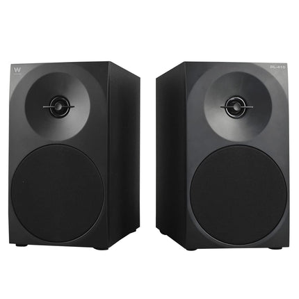 Woxter Dynamic Line 2.0 stereo speaker (powered by 150W, wood, 4 woofers, 2 tweeters, 3.5mm RCA, bass reflex control (volume, treble, bass), color black DL-410 Black Única