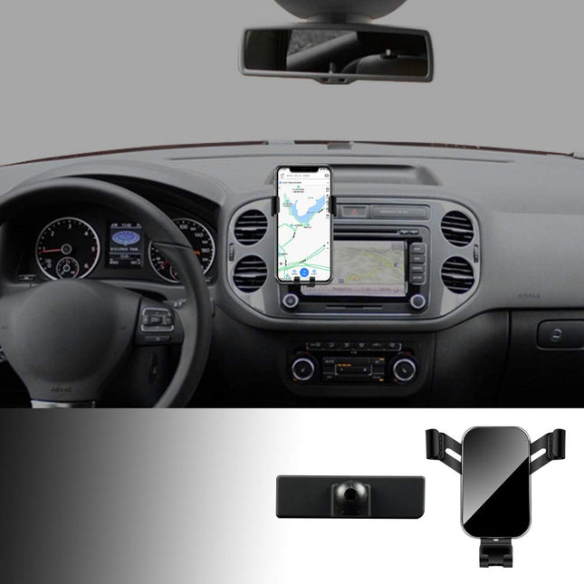 KUNGKIC universaalne autotelefonihoidik, mis ühildub Volkswagen VW Tiguan 2012-2016 õhutusava telefonihoidikuga, reguleeritav autotelefonihoidik, sobib 4-6,2-tollistele telefonidele (must)